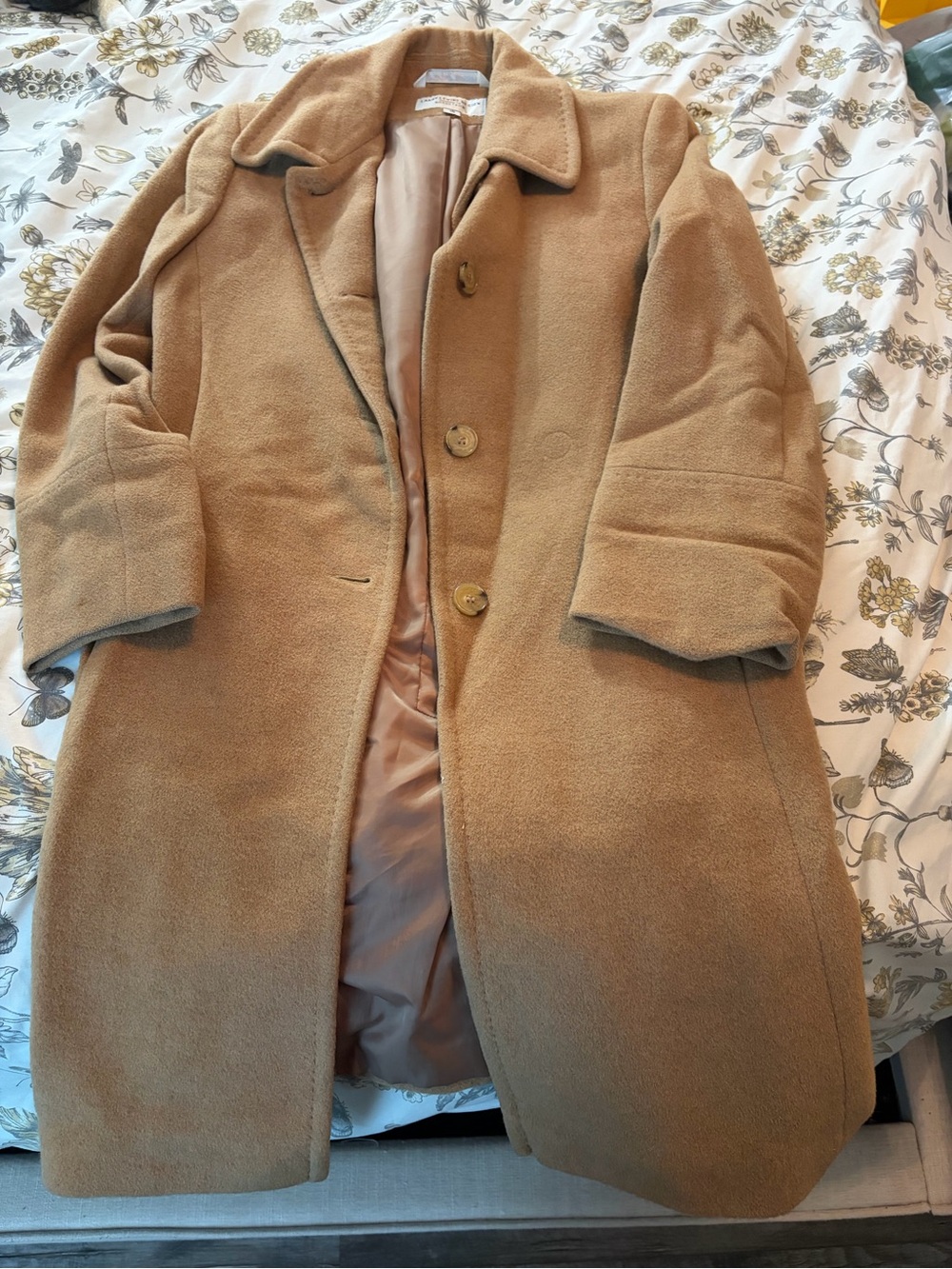 Larry Levine design Classic Camel Overcoat - womens Jackets & Coats